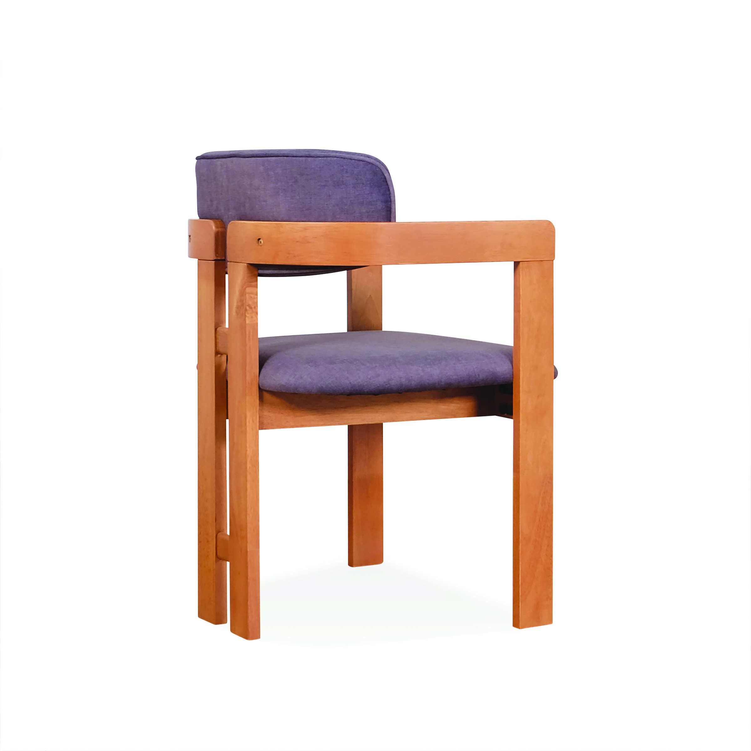 Cody Chair_Charcoal Fabric (Light Walnut)_Back