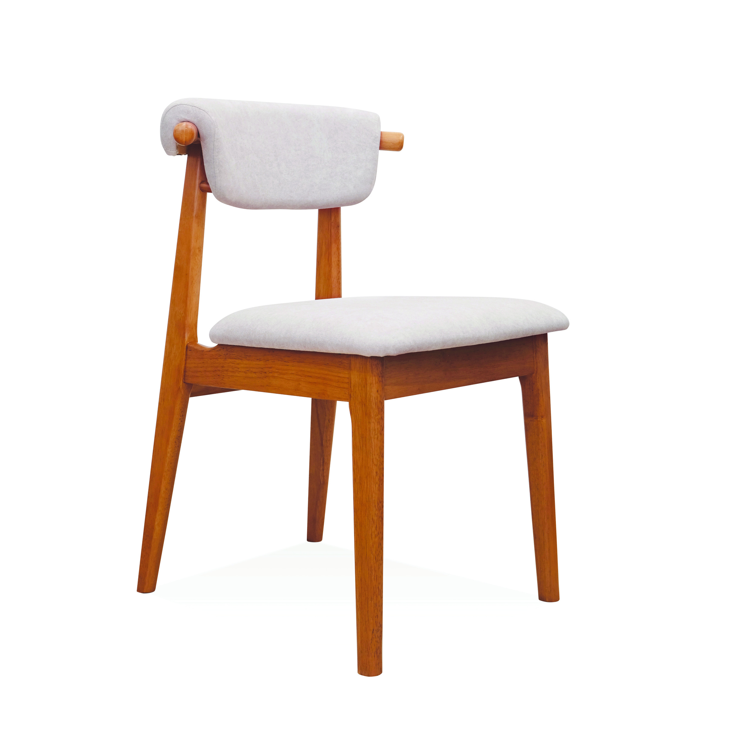 Ivory Chair (Light Walnut)_Front