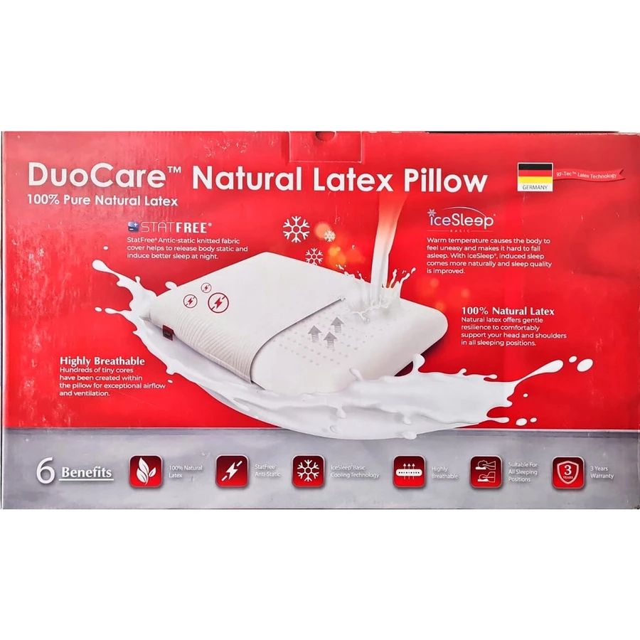 duocare natural latex pillow
