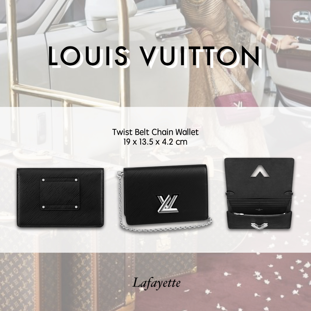 Shop Louis Vuitton Twist Belt Chain Wallet (M68560) by bigocoro