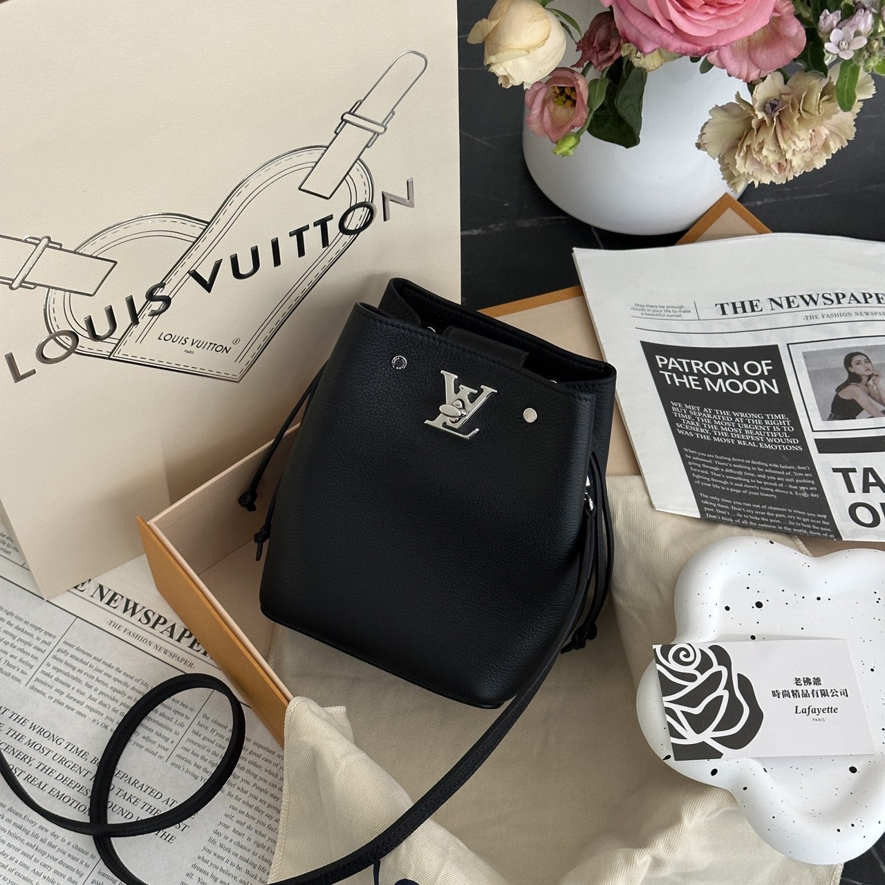 Shop Louis Vuitton LOCKME Nano lockme bucket (M68709) by