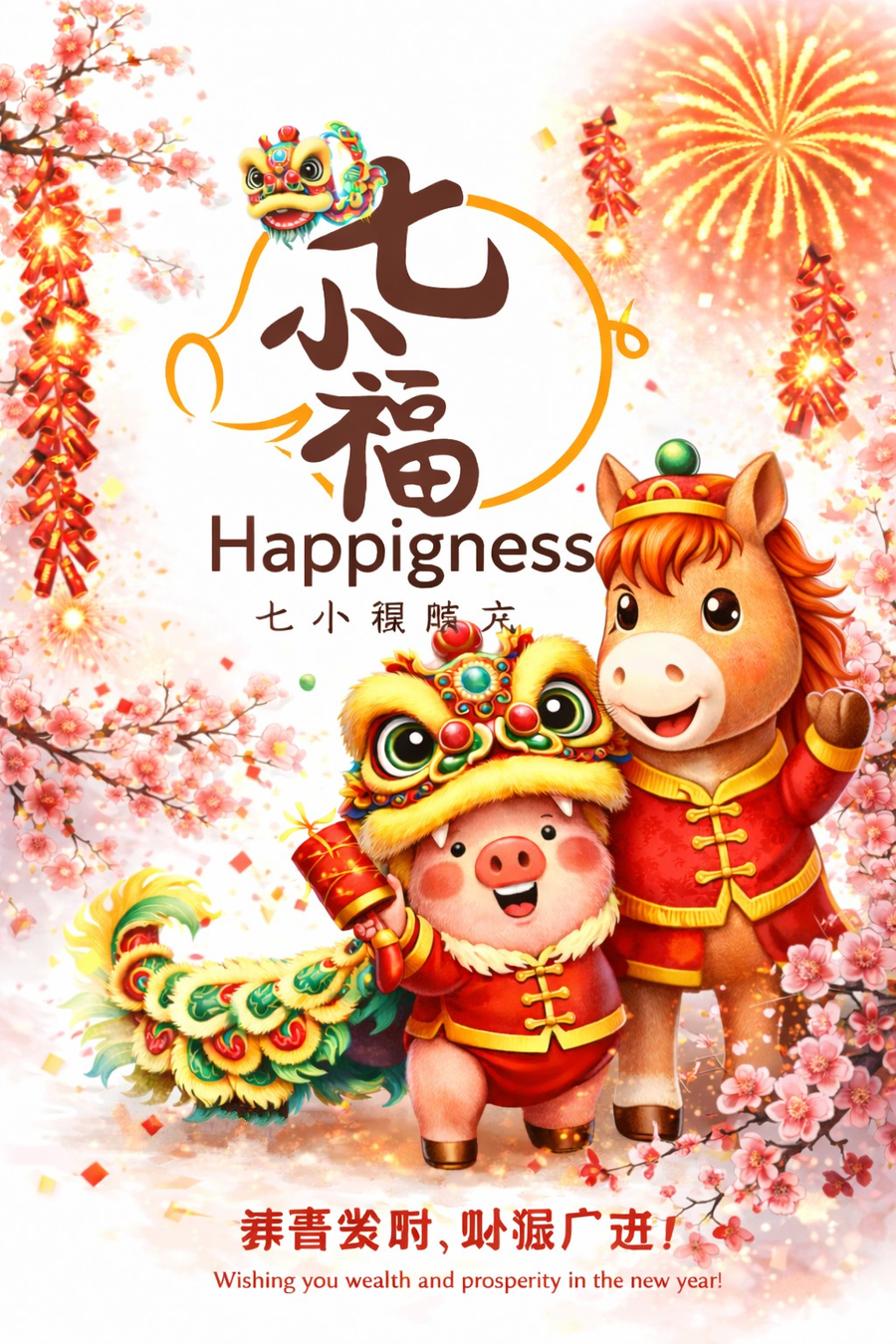 七小福肉店 Happigness Meat Store | Happy Chinese New Year! Oink Oink!