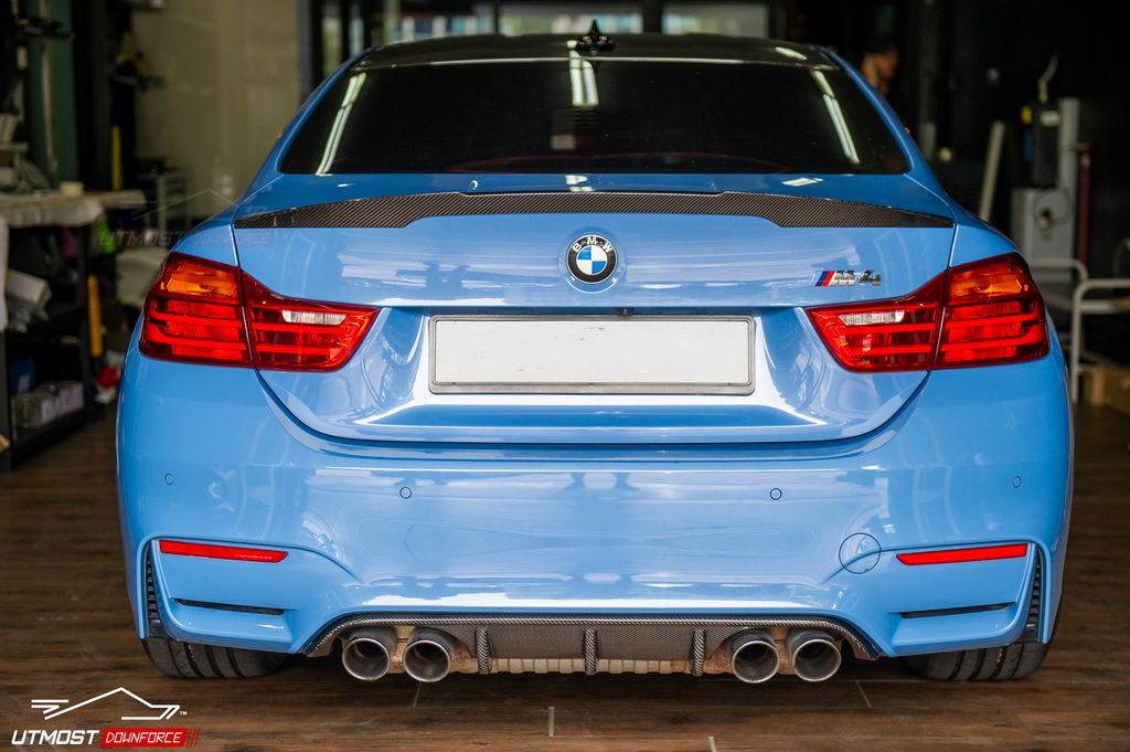 BMW M4 F82 M3 F80 M Performance Diffuser - Carbon – Utmost Downforce Garage