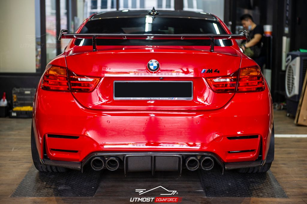 BMW M4 F82 M3 F80 M Performance GT Wing - Carbon – Utmost Downforce Garage