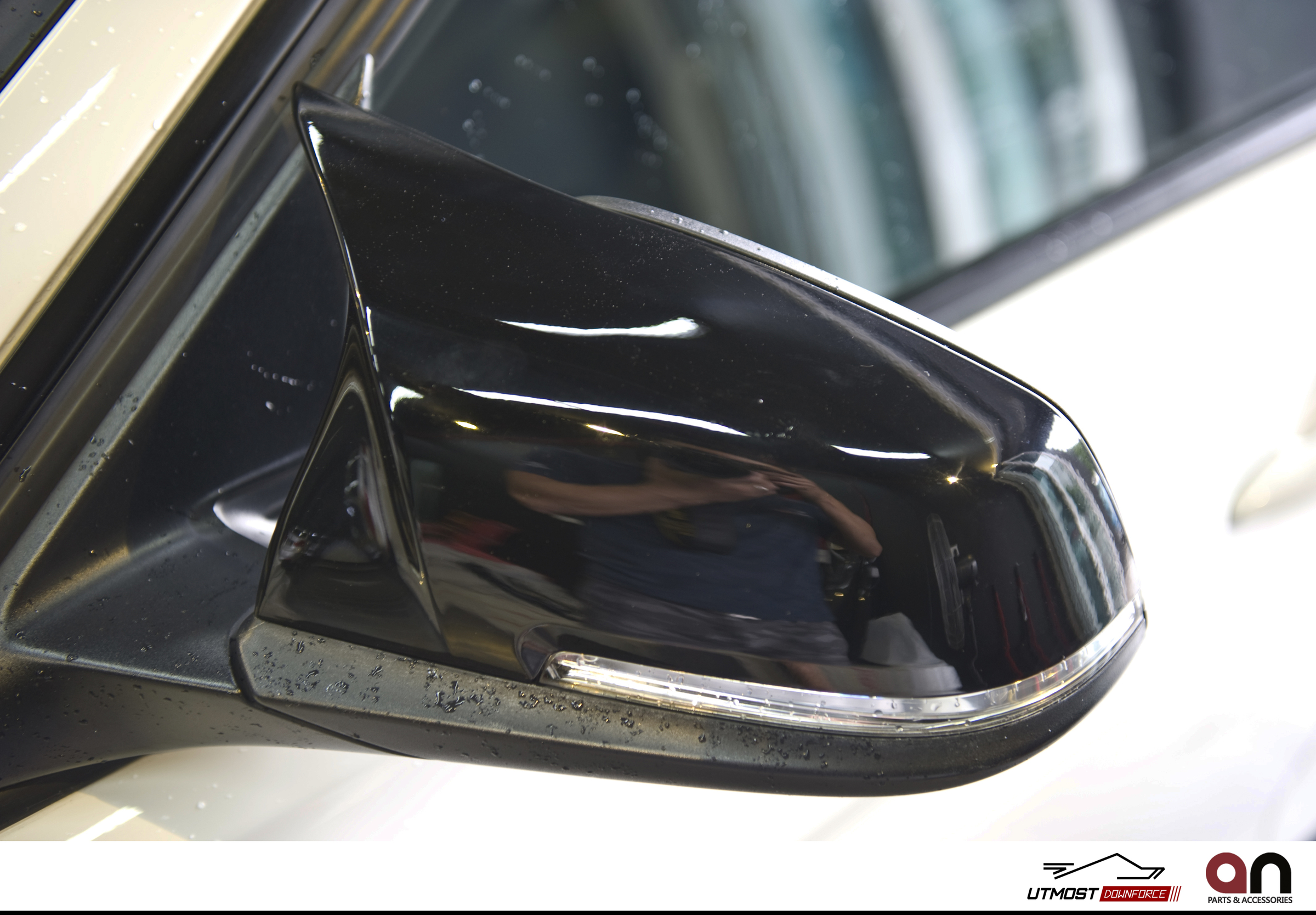 BMW F30/F32/F36/F20/F22/F87 M Side Mirror Covers ABS Gloss Black