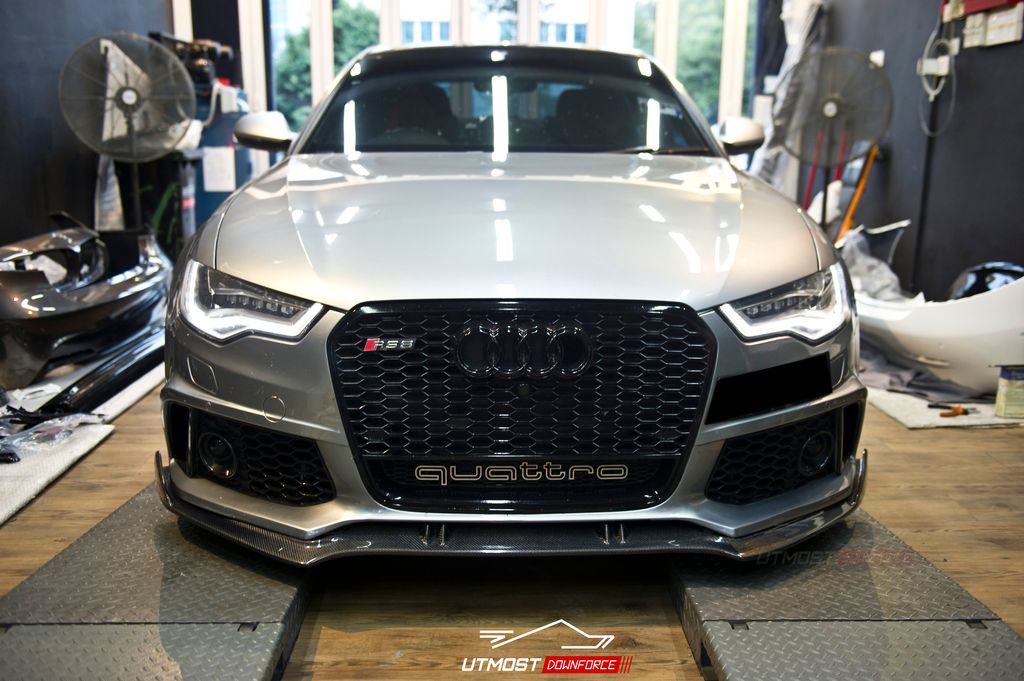 Audi A6 (C7) ABT Carbon Look Front Lip – Utmost Downforce Garage