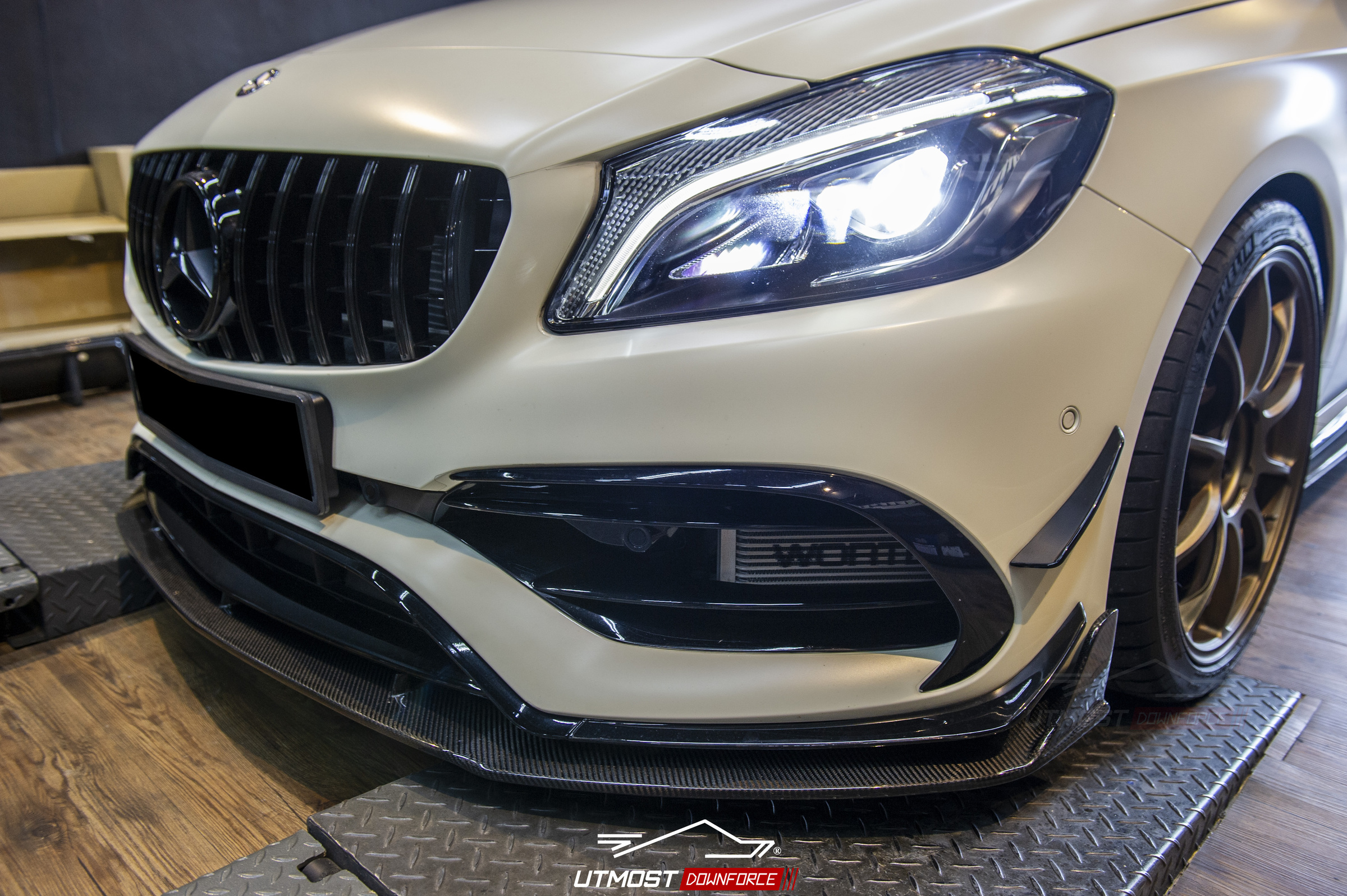Mercedes Benz W176 A Class Paktechz Carbon Front Lip – Utmost