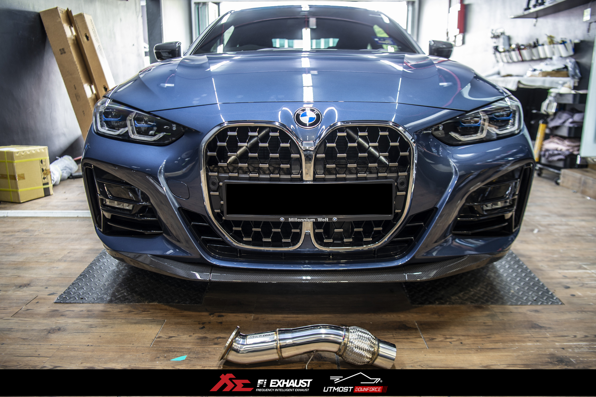 BMW G22 430i B48 | FI Exhaust | Catless Downpipe | Valvetronic