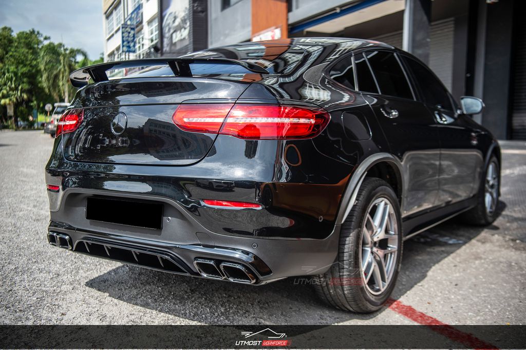 Mercedes Benz C253 GLC Coupe ABS Gloss Black GT Wing (Genuine MB AMG Parts)  – Utmost Downforce Garage