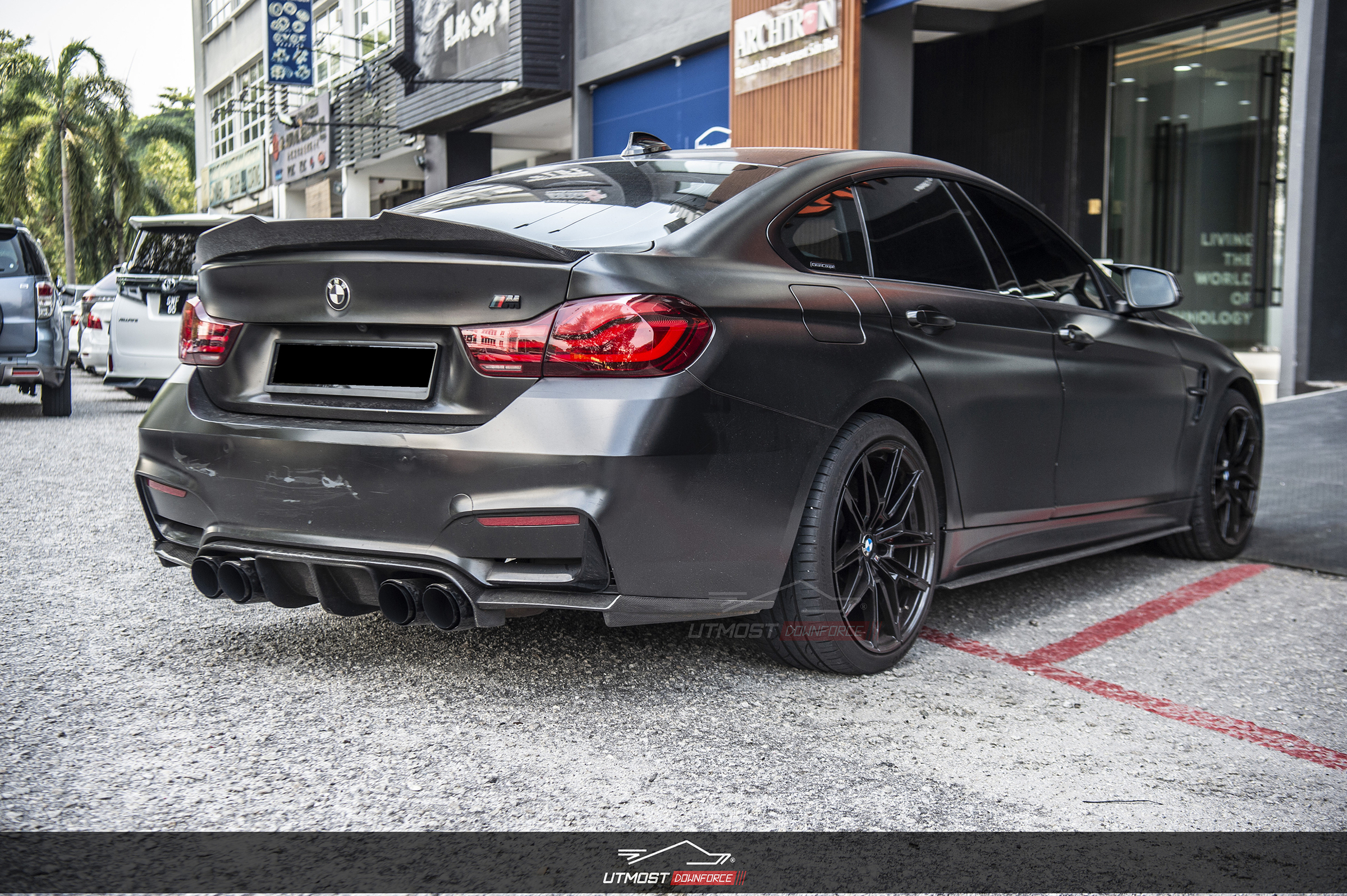 Alettone Posteriore In Fibra Di Carbonio Per BMW Serie 4 Gran Coupé F36 – Stile PSM, 2014-2020
