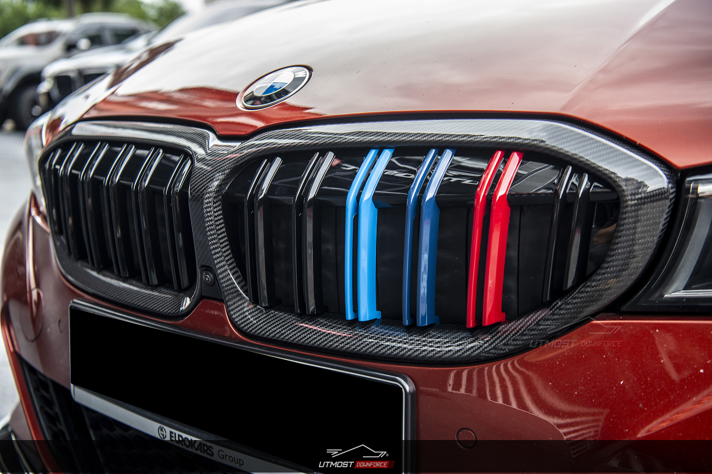 Gloss Black Twin Bridge Grille For BMW 3 Series G20 G21 (Pre-LCI) – Front Kidney Grills
