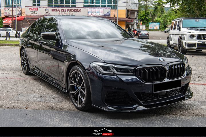 G30 VTEN LCI Front Lip Black 1
