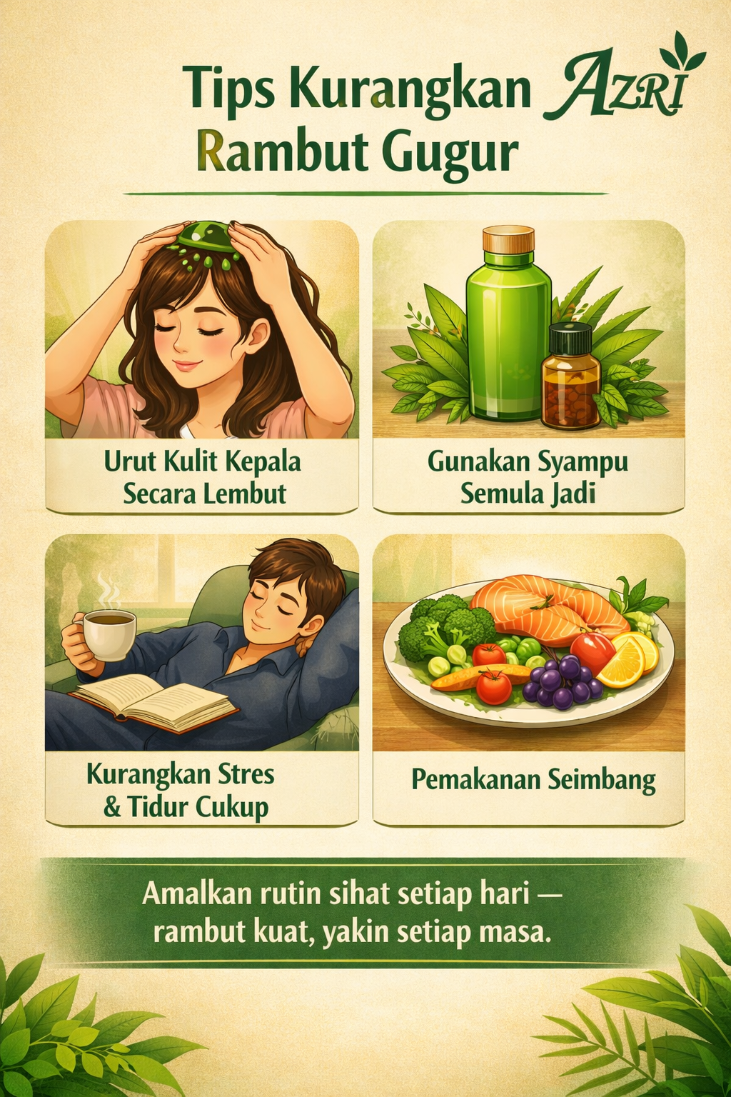 Tips Penjagaan Rambut