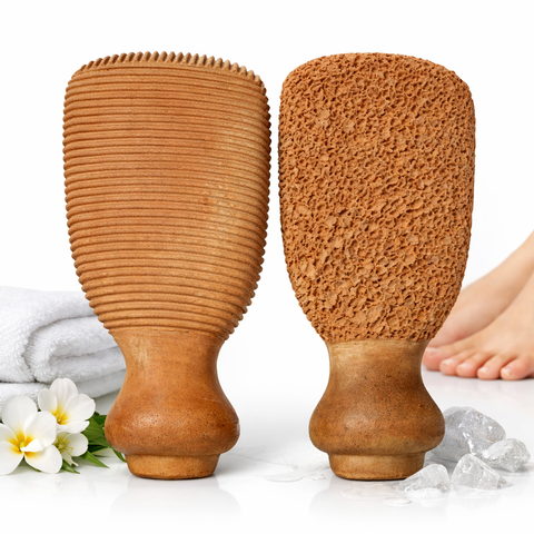 TERRA COTTA FOOT SCRUBBER
