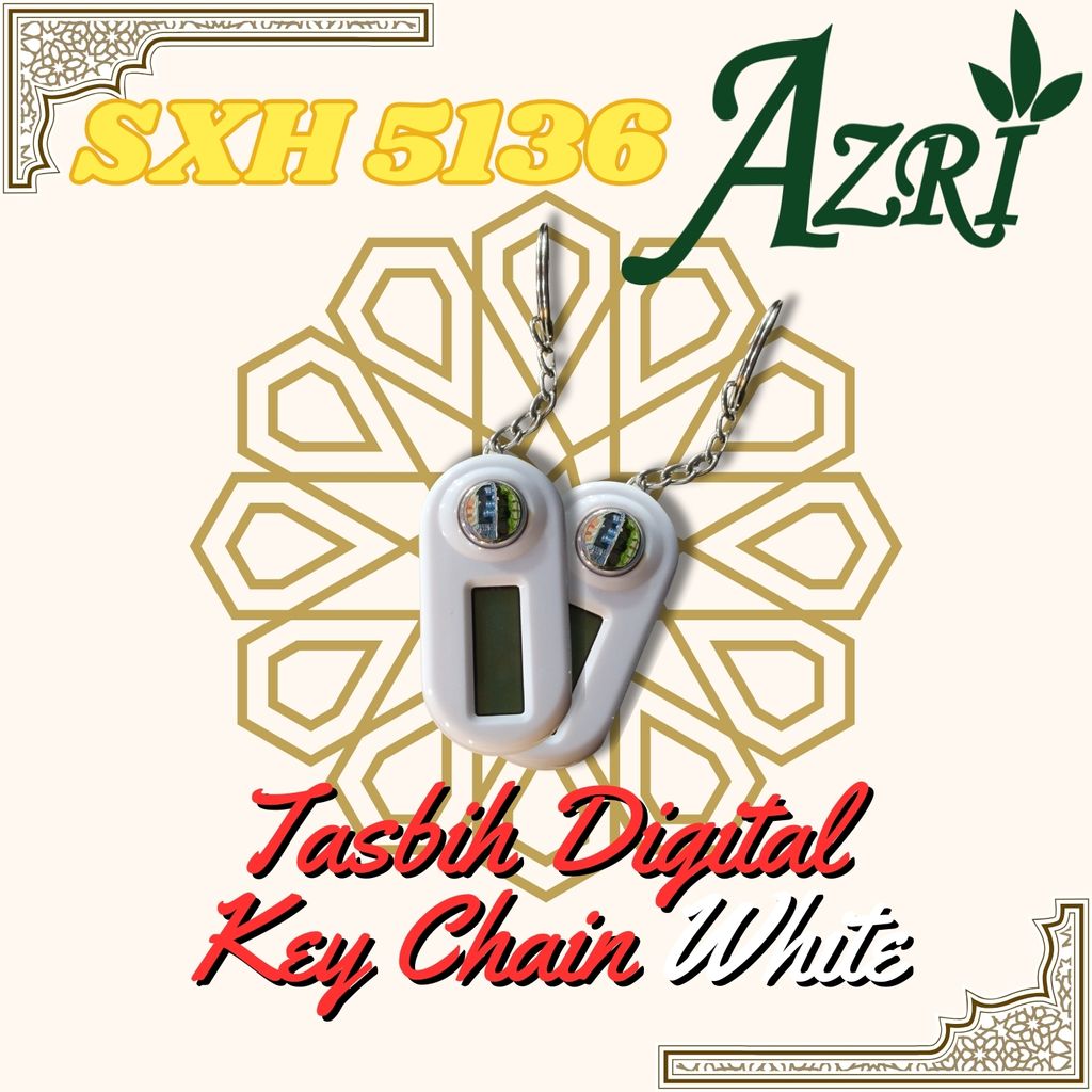 Tasbih_Digital_Key_Chain_601_White