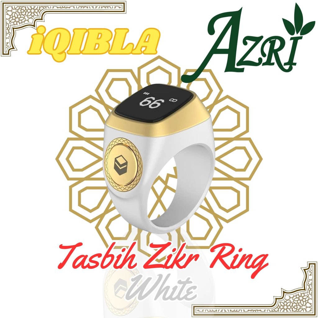 iQibla_Tasbih_Zikr_Ring_White