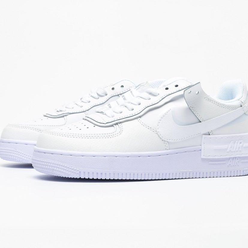 Nike Air Force 1 Shadow Triple White – shopwith.styleee