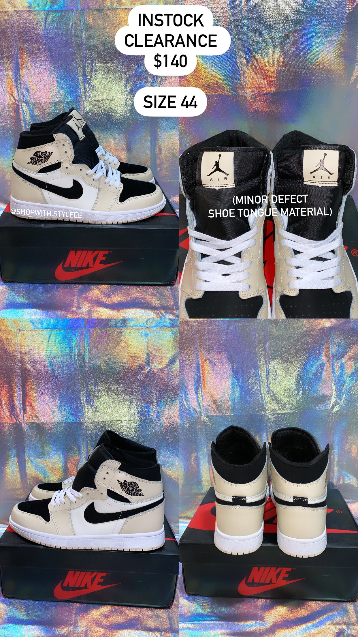 INSTOCK SIZE 44> Nike Air Jordan 1 Mid Barely Orange – shopwith.styleee