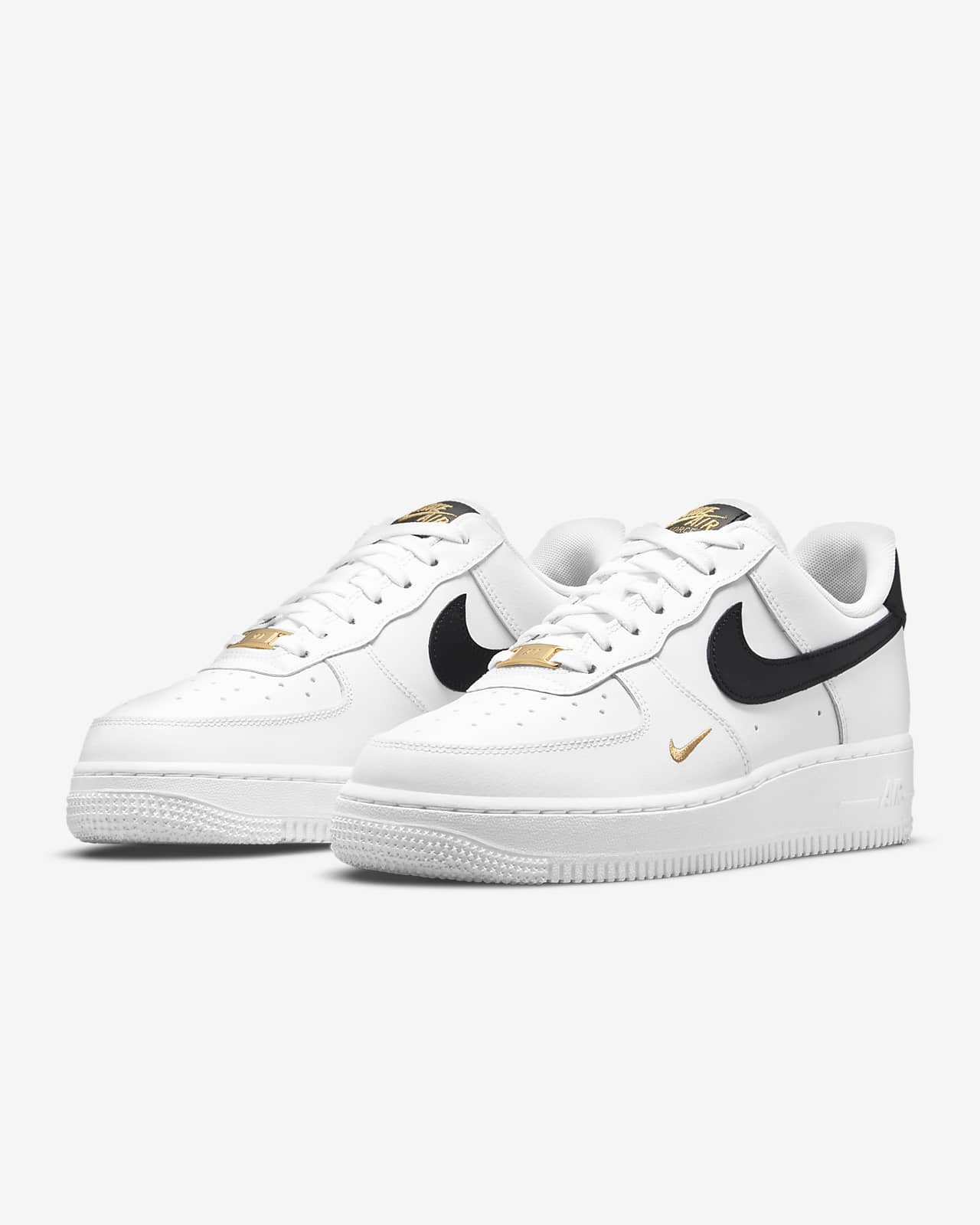 nike white black gold