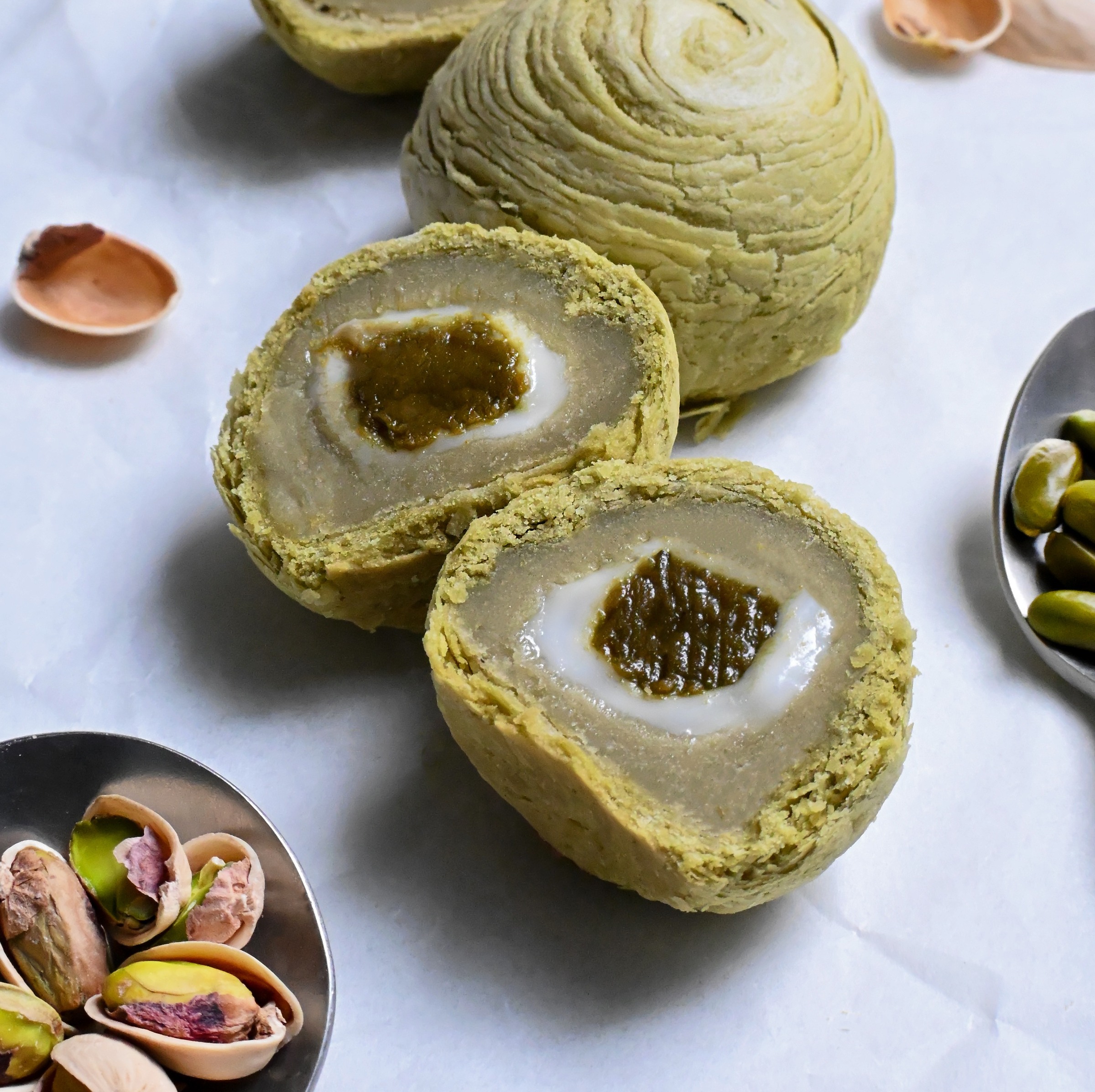 EZ Pistachio Moon Festival Pastry