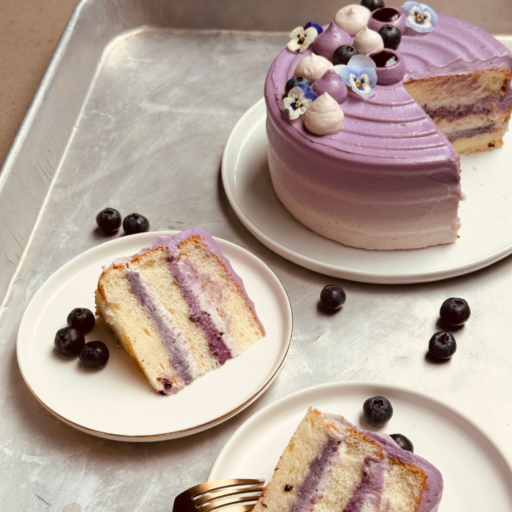 紫芋桑椹蛋糕 Taro Mulberry Cake