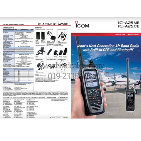 Walkie talkie ICOM IC A25CE VHF Air Band Radio – Hotdeal Store