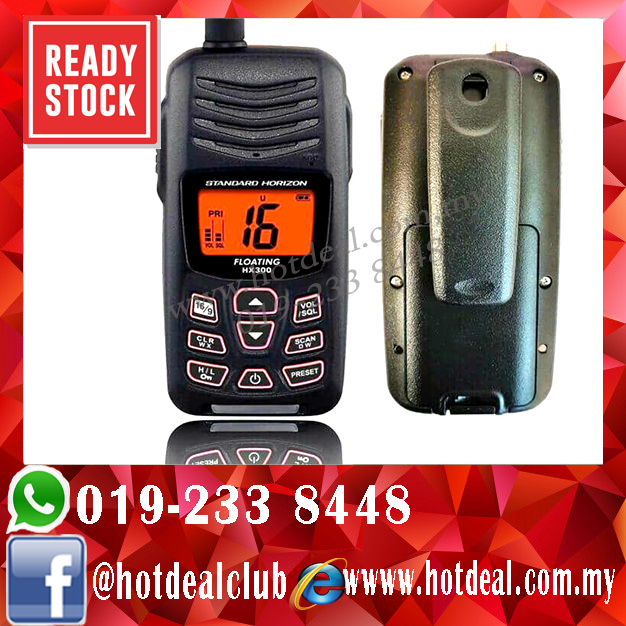 Walkie talkie Standard Horizon HX300 Handheld VHF Marine Radio – Hotdeal  Store