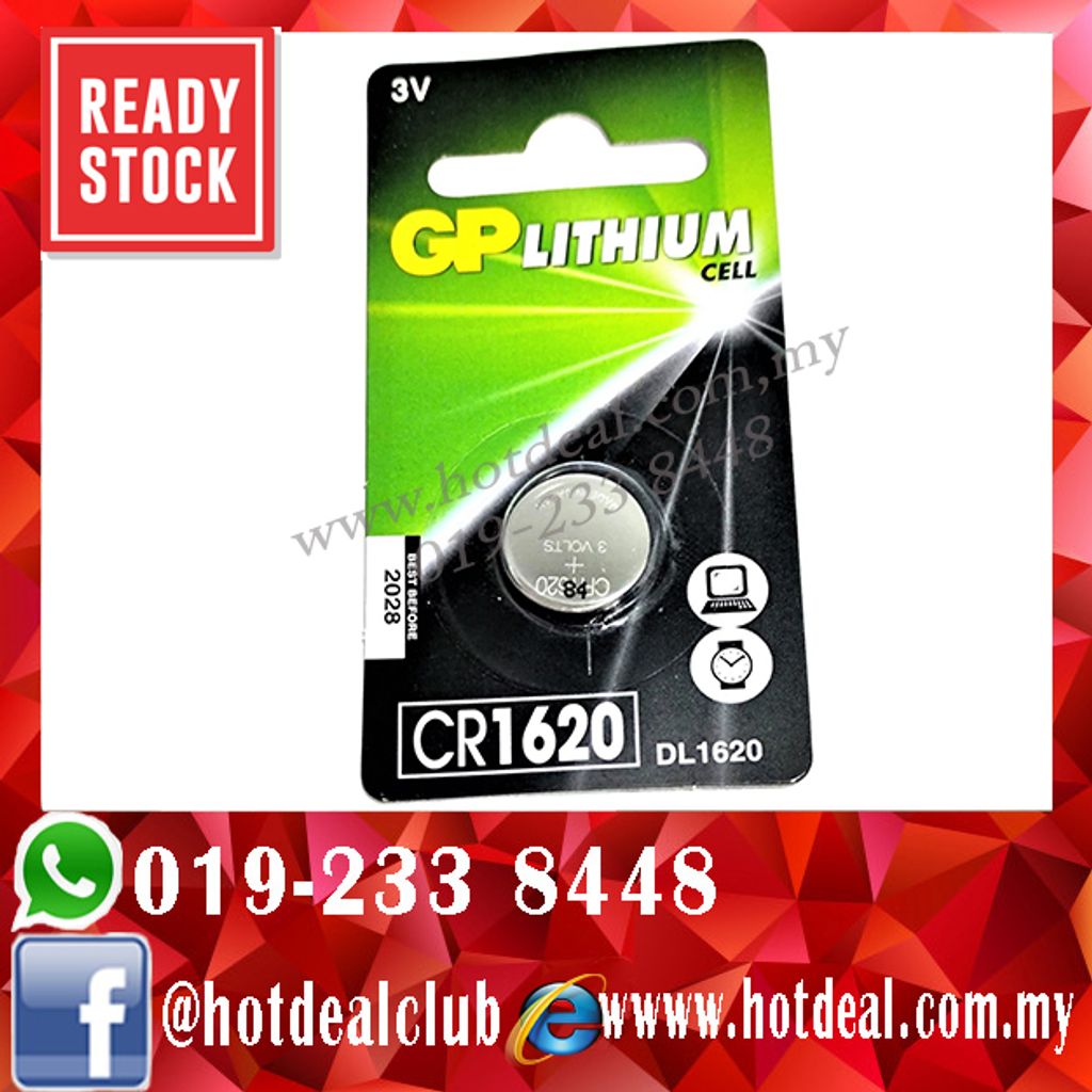 Battery GP Lithium CR1620 Hotdeal Store