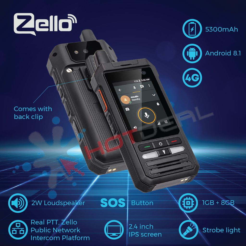 f80 zello 4g walkie talkie – Hotdeal Store