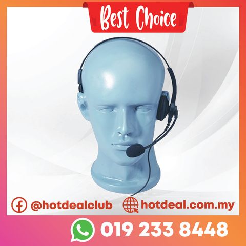 Headset PTT handfree Single muff with shopee frame