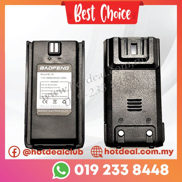Battery baofeng BL10 for BFH9, S5 Plus, 9R, 9R Plus (price per pieces)