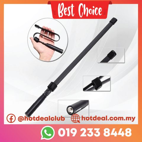 Antenna foldable tactical baofeng SMA female dual band (with shoppee frame)