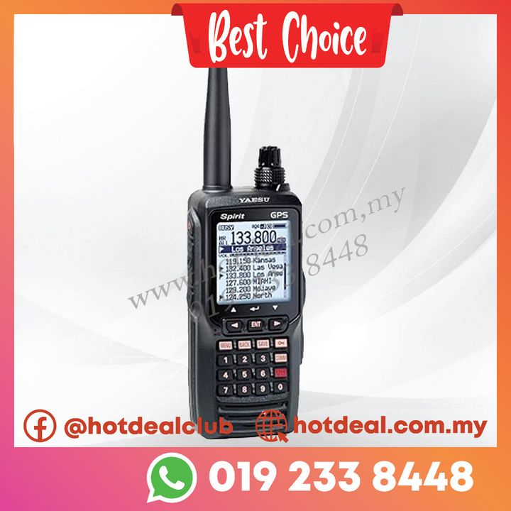 Yaesu air band transciever with frame shoppe