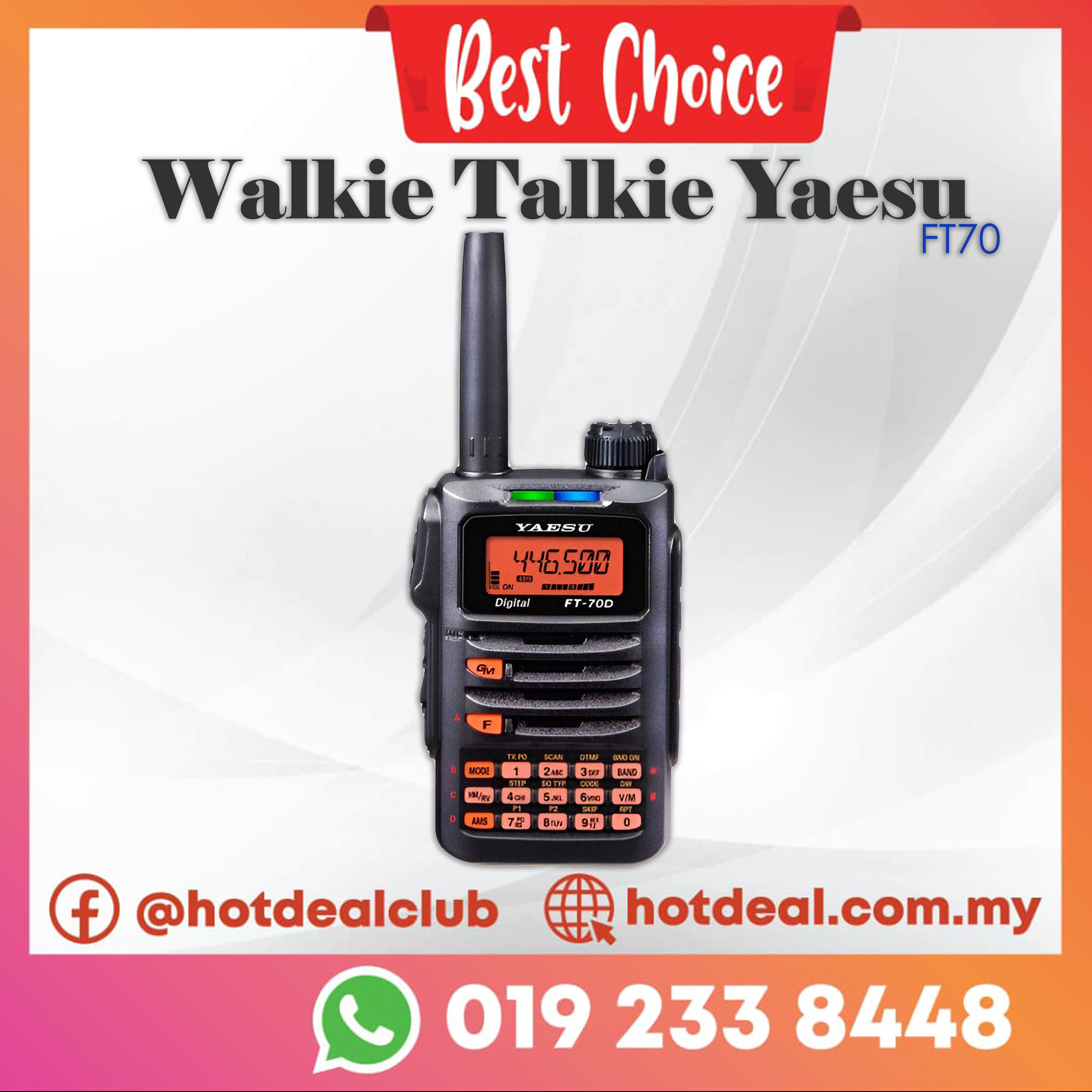 YAESU FT-70D Walkie Talkie Yaesu FT70 dualband digital – Hotdeal Store