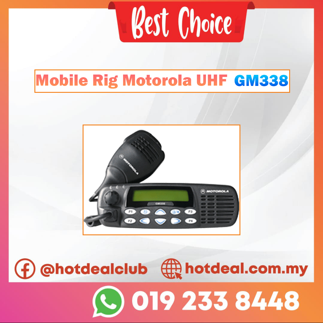 Mobile Rig Motorola UHF GM338 – Hotdeal Store