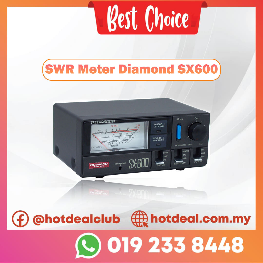 SWR計　Diamond SX-600 1.8〜525Mhz Diamond SX-600 - 200W 1.8-160/140MHz-525 MHz SWR Power Meter | eBay