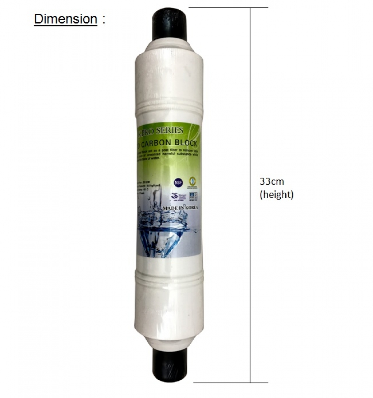 CEO Water Korea Water Filter Cartridge 11" Postactivated Carbon In