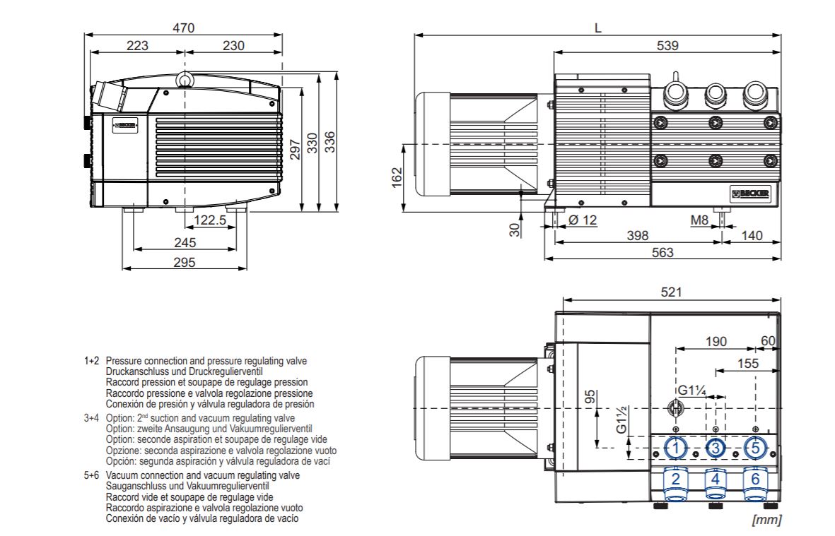 dvt 3.140 oil-free rotary vane combined pump dimension drawing.JPG