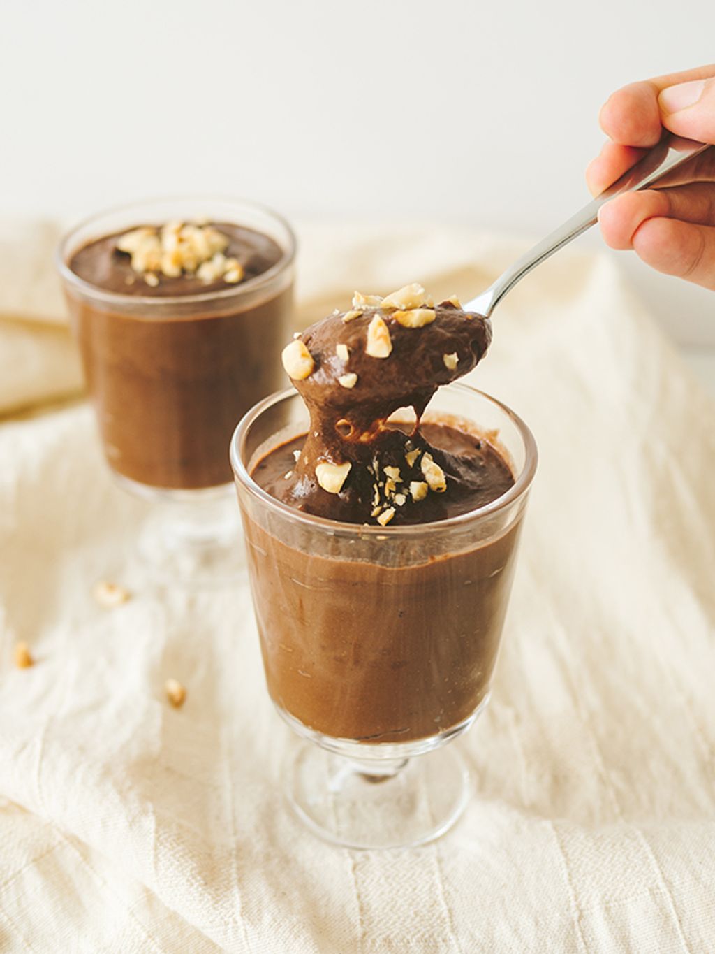 Chocolate Hazelnut Avocado Mousse