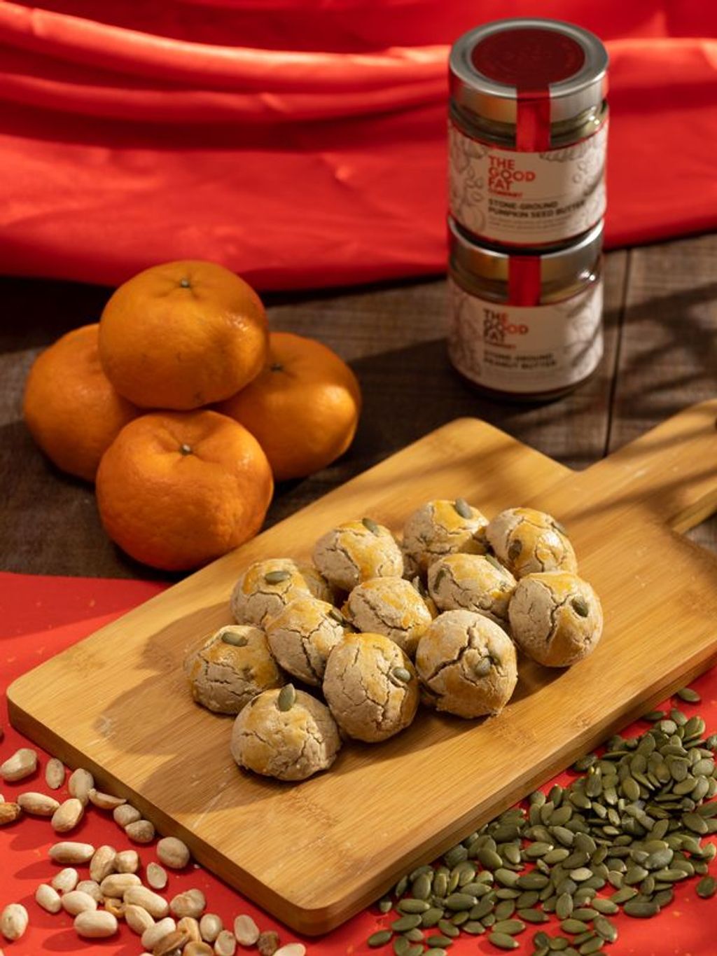 Pumpkin Seed Peanut Cookies