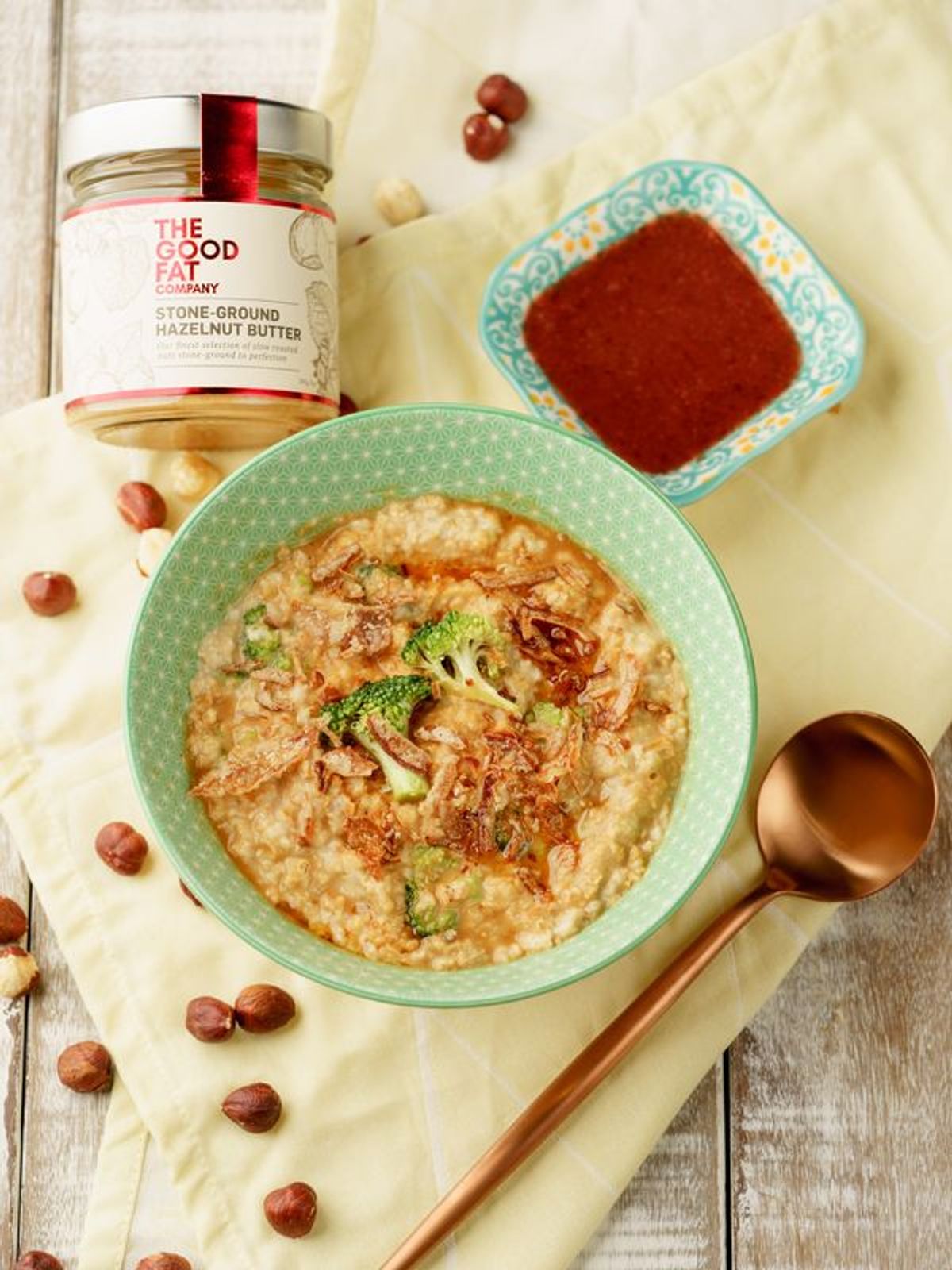 Savoury Hazelnut Porridge