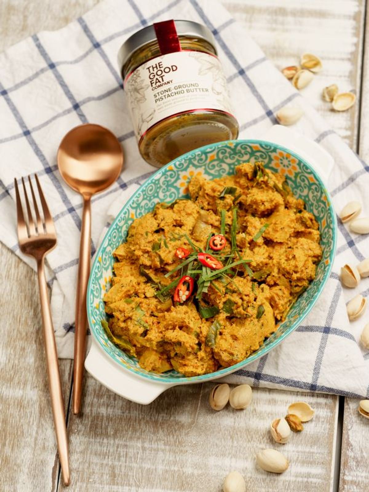 Pistachio Mushroom Rendang