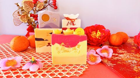 CNY Gold Coin Cake Handmade soap