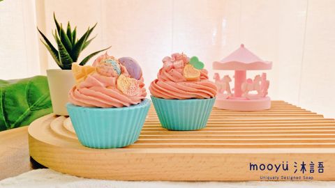 Personalized Pink Moment Cupcake Handmade Soap ç²‰è‰²æ™‚å…‰æ�¯å­�è›‹ç³•æ‰‹å·¥çš‚