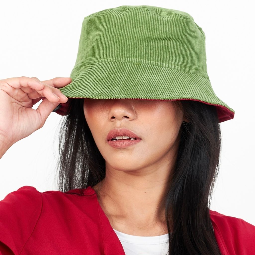 Moss Green Corduroy - TopiTin Bucket Hat