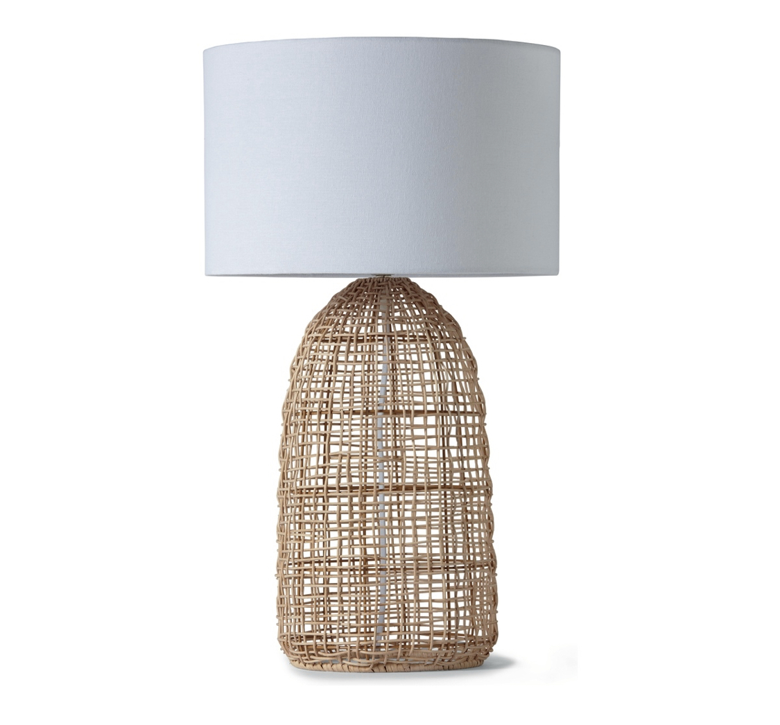 rattan table lamp