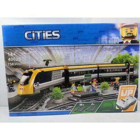 Tigers 40025 (Lepin 02117 Queen 82087 Lion King 180038) City Passenger Train  – Magnifizio Bricks
