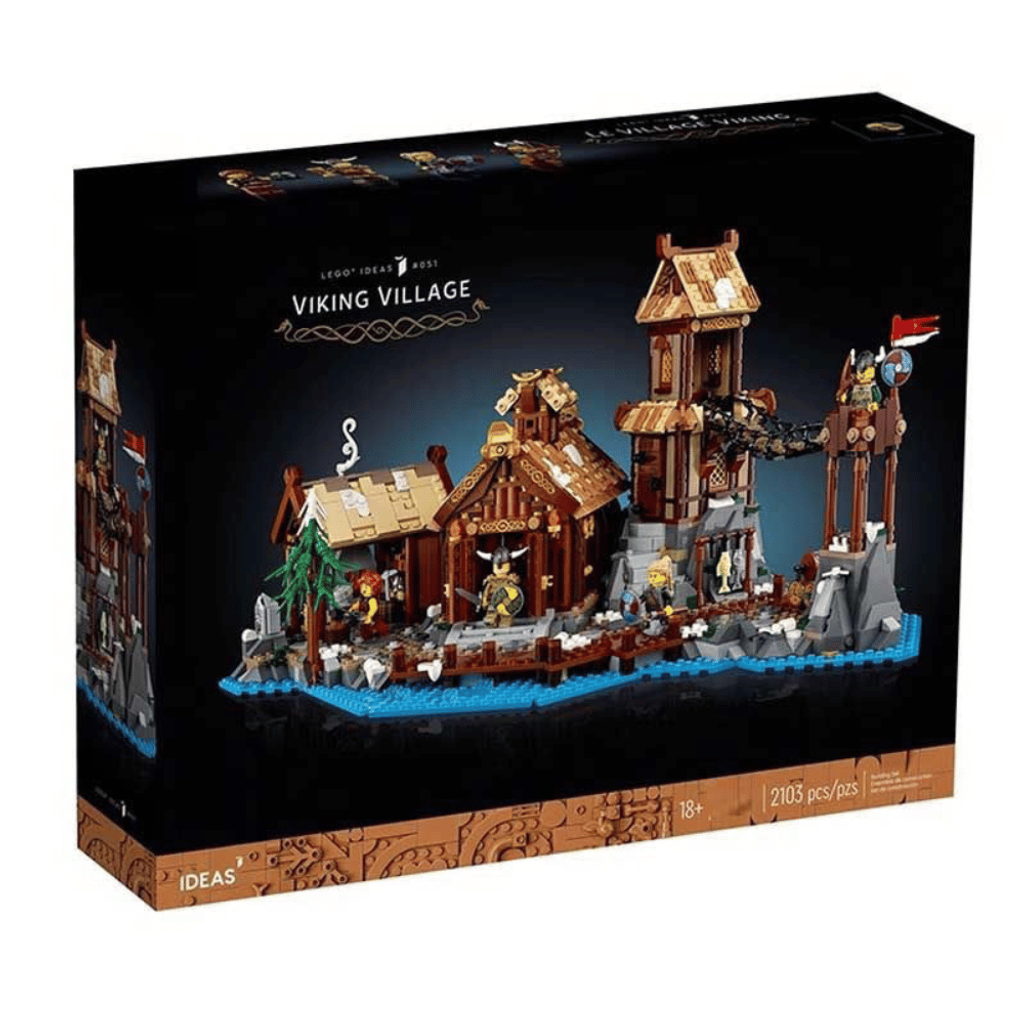 1-Ideas-Viking-Village-10096-Compatible-21343-Brick-Set