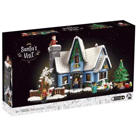 Creator-Santas-Visit-T88088-KING-Compatible-10293-Brick-Set-5