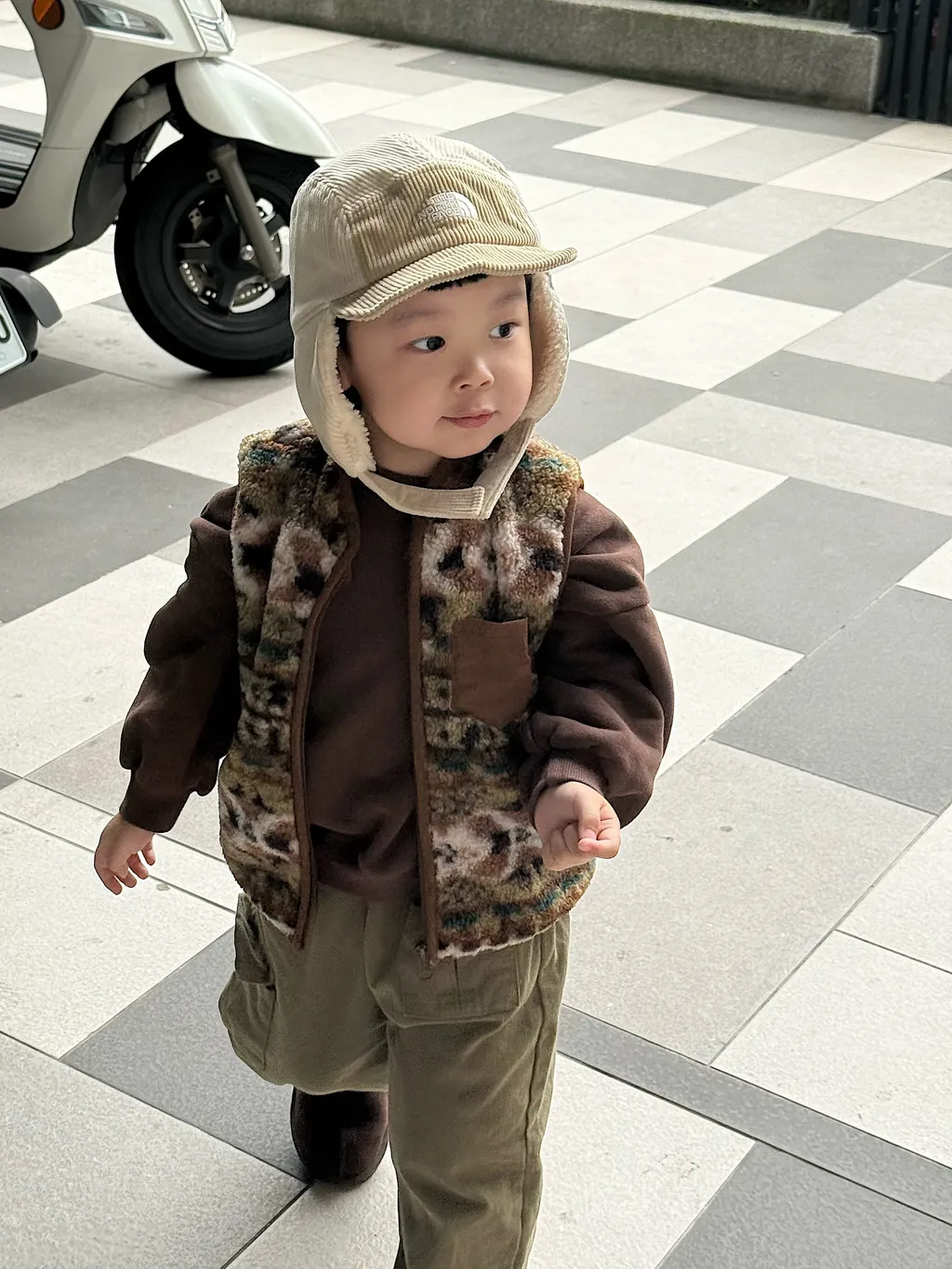 北歐感毛絨背心